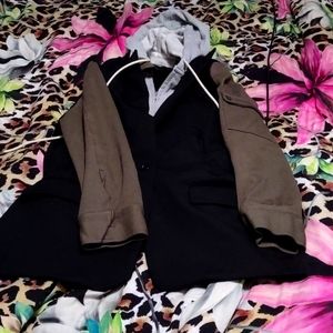 Detachable hoodie blazer